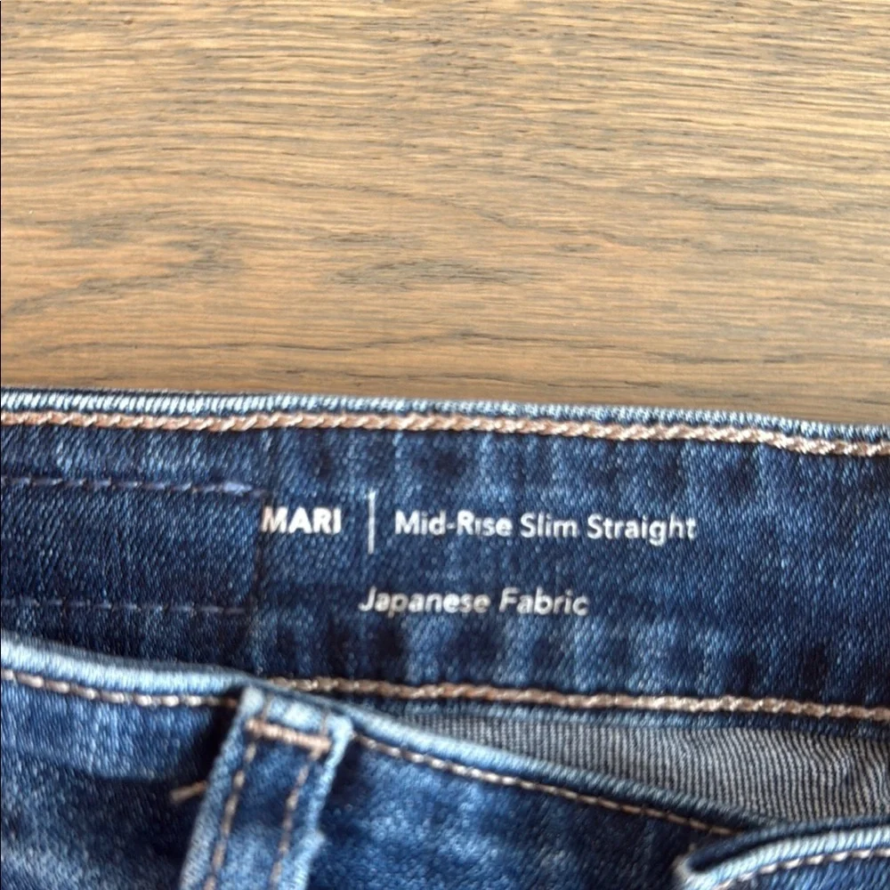 Ag Adriano Goldschmied Mari Mid Rise Slim Straight Leg Jeans (27) - Picture 5 of 6